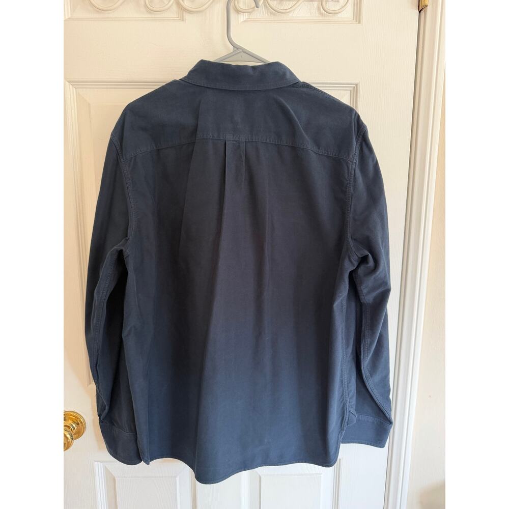 Rag & Bone Men’s Button Down Navy Shirt Size L - Picture 5 of 13